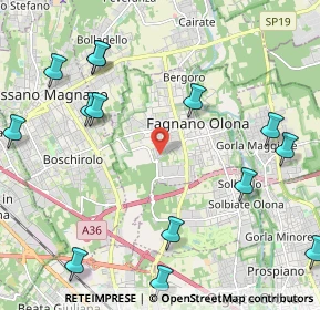 Mappa Via A. Castiglioni, 21054 Fagnano Olona VA, Italia (2.75)