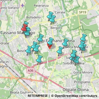 Mappa Via A. Castiglioni, 21054 Fagnano Olona VA, Italia (1.9845)