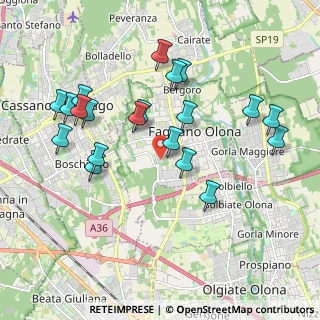 Mappa Via A. Castiglioni, 21054 Fagnano Olona VA, Italia (1.987)