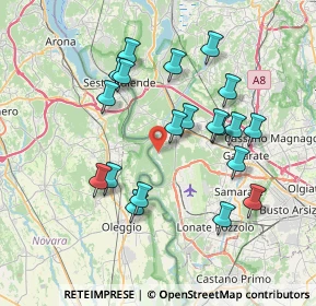 Mappa Via S. Giovanni Bosco, 21019 Somma Lombardo VA, Italia (7.0735)
