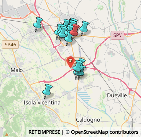 Mappa Via Monte Pasubio, 36016 Villaverla VI, Italia (3.08389)