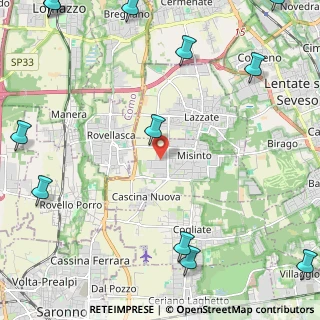 Mappa Via della Longura, 20020 Misinto MB, Italia (3.5675)