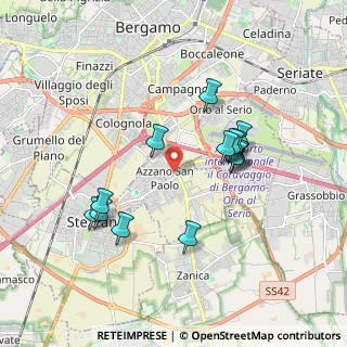 Mappa Via del Donatore Avis Aido, 24052 Azzano San Paolo BG, Italia (1.68571)