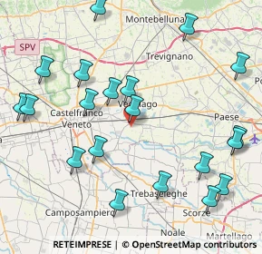 Mappa Via Gazzie, 31050 Vedelago TV, Italia (9.683)