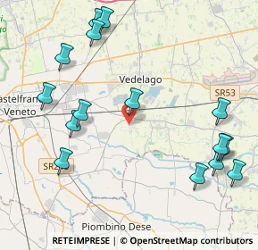 Mappa Via Gazzie, 31050 Vedelago TV, Italia (4.98933)