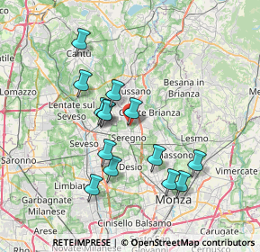 Mappa Via Resegone, 20831 Seregno MB, Italia (6.48214)