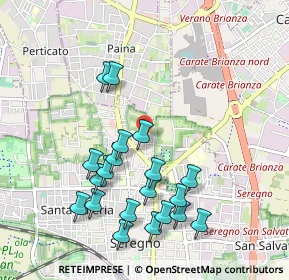 Mappa Via Resegone, 20831 Seregno MB, Italia (1.0105)