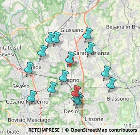 Mappa Via Resegone, 20831 Seregno MB, Italia (3.614)