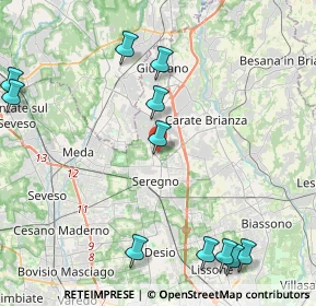 Mappa Via Resegone, 20831 Seregno MB, Italia (5.5925)