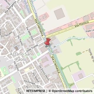 Mappa Via Cremasca, 22, 24052 Azzano San Paolo, Bergamo (Lombardia)
