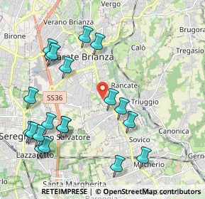 Mappa Via Giovanni Pascoli, 20847 Albiate MB, Italia (2.382)
