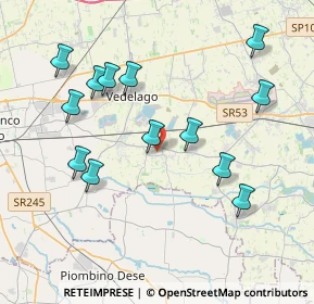 Mappa Via dei Fiori, 31050 Vedelago TV, Italia (4.03154)