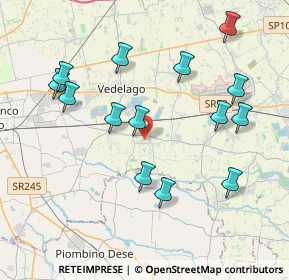 Mappa Via dei Fiori, 31050 Vedelago TV, Italia (4.11143)