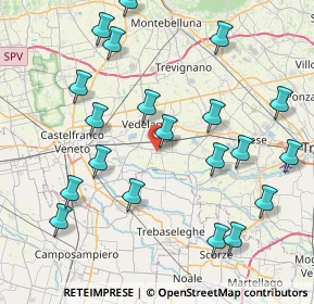 Mappa Via dei Fiori, 31050 Vedelago TV, Italia (9.1835)