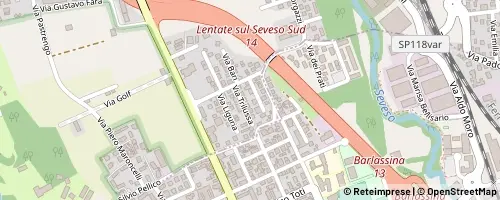 Mappa Lentate sul Seveso