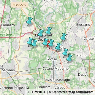 Mappa Via Vincenzo Bellini, 20823 Lentate sul Seveso MB, Italia (2.65273)