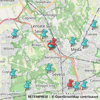 Mappa Via Deledda Grazia, 20823 Lentate sul Seveso MB, Italia (2.75462)
