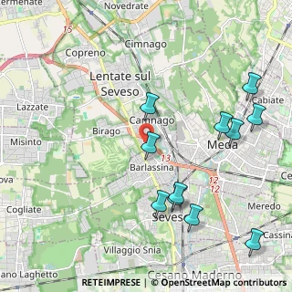Mappa Via Deledda, 20823 Lentate sul Seveso MB, Italia (2.33091)