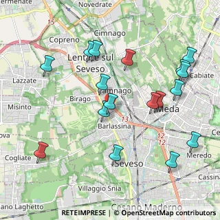 Mappa Via Deledda, 20823 Lentate sul Seveso MB, Italia (2.21471)