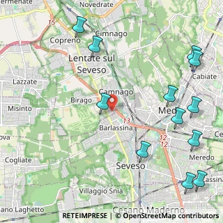 Mappa Via Trilussa, 20823 Lentate sul Seveso MB, Italia (2.89917)
