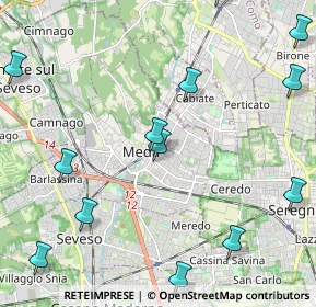 Mappa Viale brianza 17 entrata da, 20821 Meda MB, Italia (2.84)