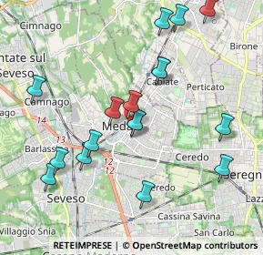 Mappa Viale brianza 17 entrata da, 20821 Meda MB, Italia (2.01765)