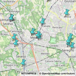 Mappa Viale brianza 17 entrata da, 20821 Meda MB, Italia (2.74588)
