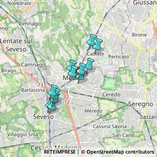 Mappa Viale brianza 17 entrata da, 20821 Meda MB, Italia (1.33833)