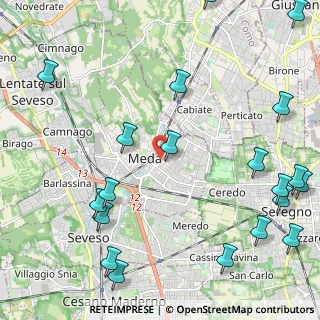 Mappa Viale brianza 17 entrata da, 20821 Meda MB, Italia (3.0465)