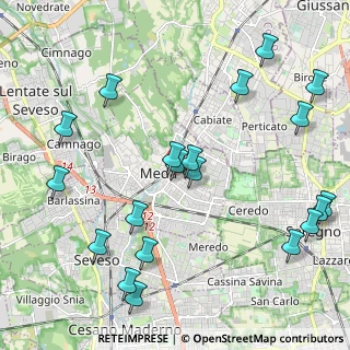 Mappa Viale brianza 17 entrata da, 20821 Meda MB, Italia (2.5355)