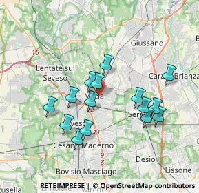 Mappa Viale brianza 17 entrata da, 20821 Meda MB, Italia (3.29467)