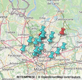 Mappa Via Adua, 20831 Seregno MB, Italia (10.28412)