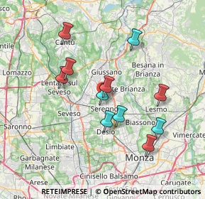 Mappa Via Adua, 20831 Seregno MB, Italia (6.53455)