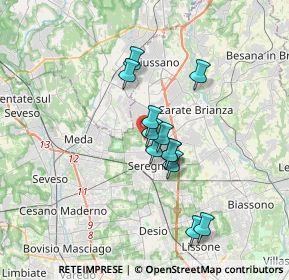 Mappa Via Adua, 20831 Seregno MB, Italia (2.67167)