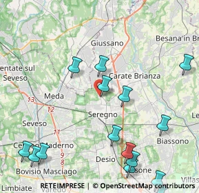Mappa Via Adua, 20831 Seregno MB, Italia (5.46067)