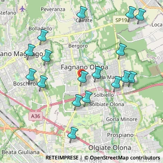 Mappa Via Giovanni Verga, 21054 Fagnano Olona VA, Italia (2.36176)