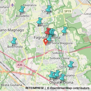 Mappa Via Giovanni Verga, 21054 Fagnano Olona VA, Italia (2.38571)
