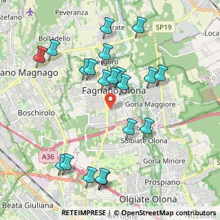 Mappa Via Giovanni Verga, 21054 Fagnano Olona VA, Italia (2.125)
