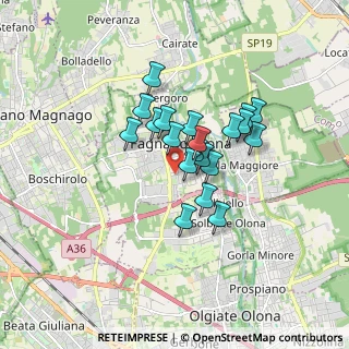 Mappa Via Giovanni Verga, 21054 Fagnano Olona VA, Italia (1.203)