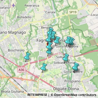 Mappa Via Giovanni Verga, 21054 Fagnano Olona VA, Italia (1.35353)