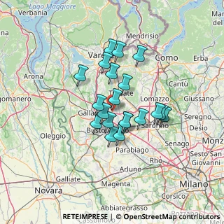 Mappa Via Giovanni Verga, 21054 Fagnano Olona VA, Italia (10.0535)