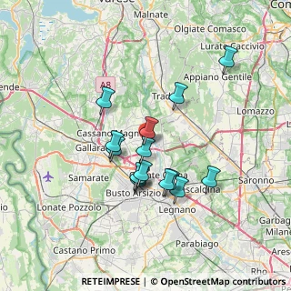 Mappa Via Giovanni Verga, 21054 Fagnano Olona VA, Italia (5.84533)