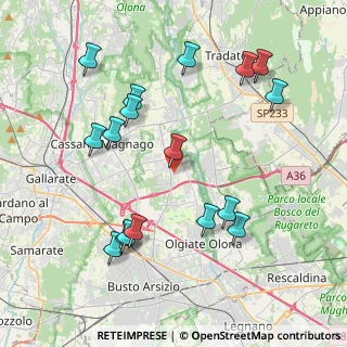 Mappa Via Giovanni Verga, 21054 Fagnano Olona VA, Italia (4.35647)