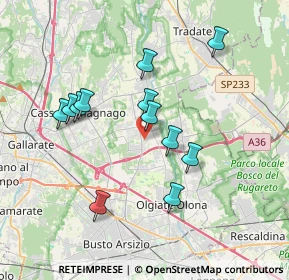 Mappa Via Ludovico Ariosto, 21054 Fagnano Olona VA, Italia (3.365)