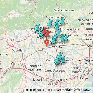 Mappa Via Marconi, 35015 Galliera Veneta PD, Italia (11.15)