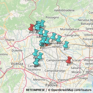 Mappa Via Marconi, 35015 Galliera Veneta PD, Italia (10.9415)