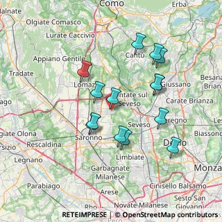 Mappa Piazza Pietro Mosca, 20826 Misinto MB, Italia (6.67071)
