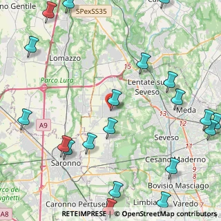 Mappa Piazza Pietro Mosca, 20826 Misinto MB, Italia (6.234)