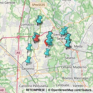 Mappa Piazza Pietro Mosca, 20826 Misinto MB, Italia (2.8575)