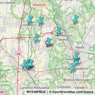 Mappa Piazza Pietro Mosca, 20826 Misinto MB, Italia (4.705)